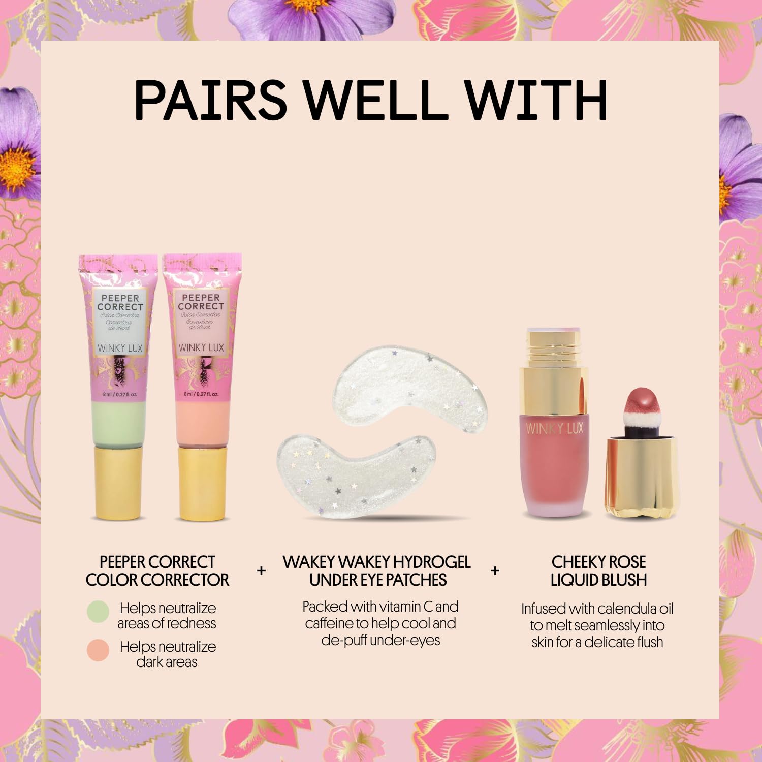 Winky Lux Peeper Perfect Concealer, uso diario para rutina rápida de maquillaje.