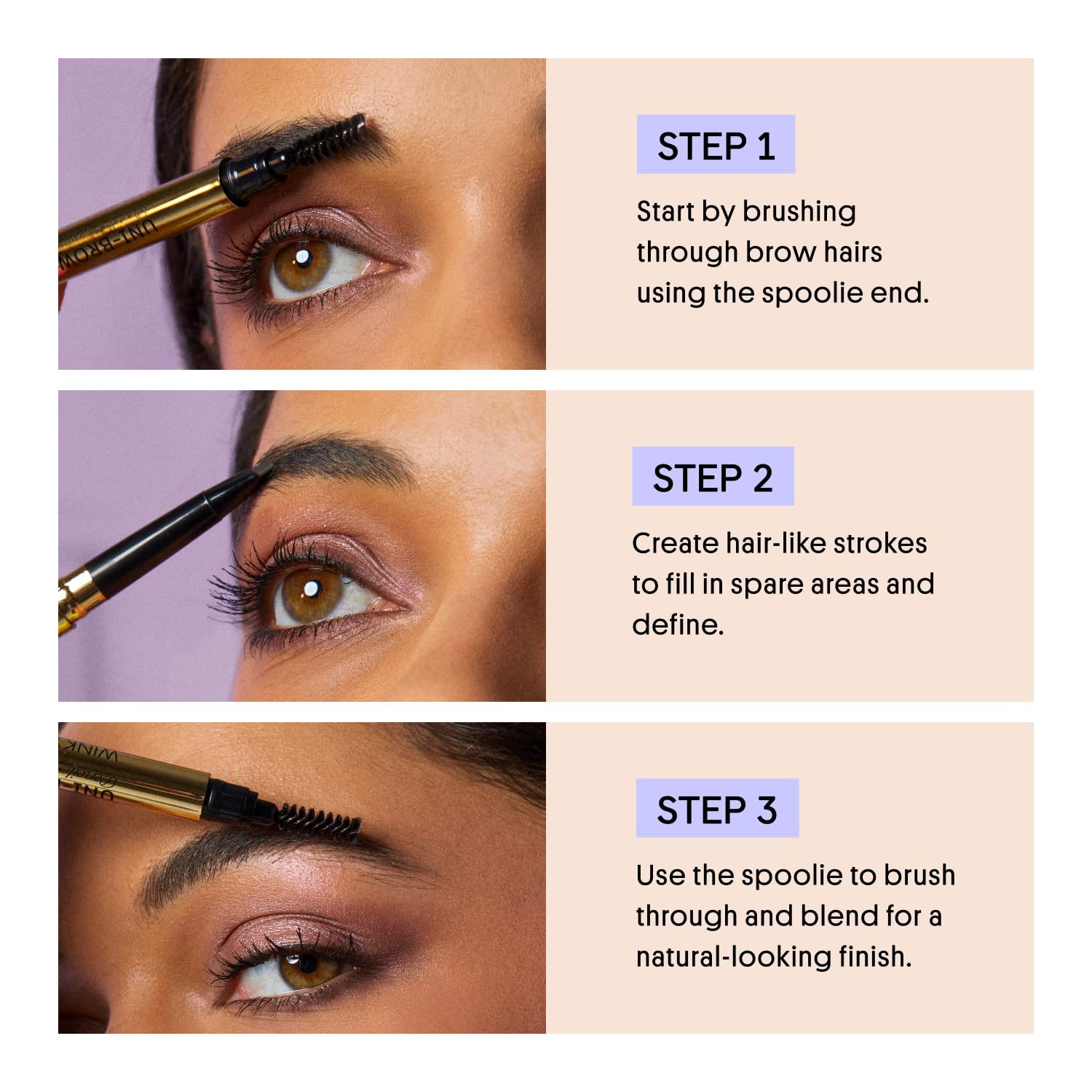 Winky Lux Uni-Brow tono taupe universal se adapta a rubios y castaños.