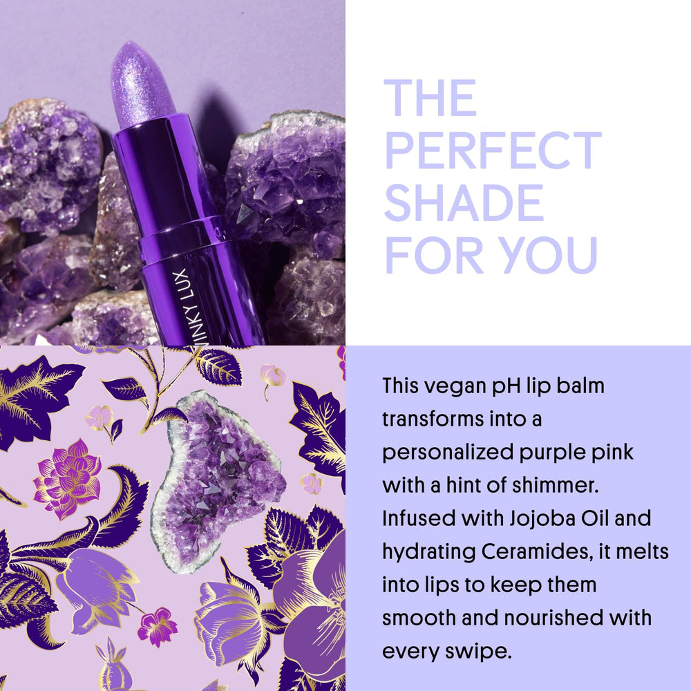 Winky Lux Amethyst Glimmer Balm brillo suave que realza los labios.