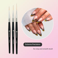 Pinceles stripeados de Winstonia para trazos largos en uñas