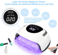Wisdompark lampara uñas led con sensor infrarrojo para encendido automático.