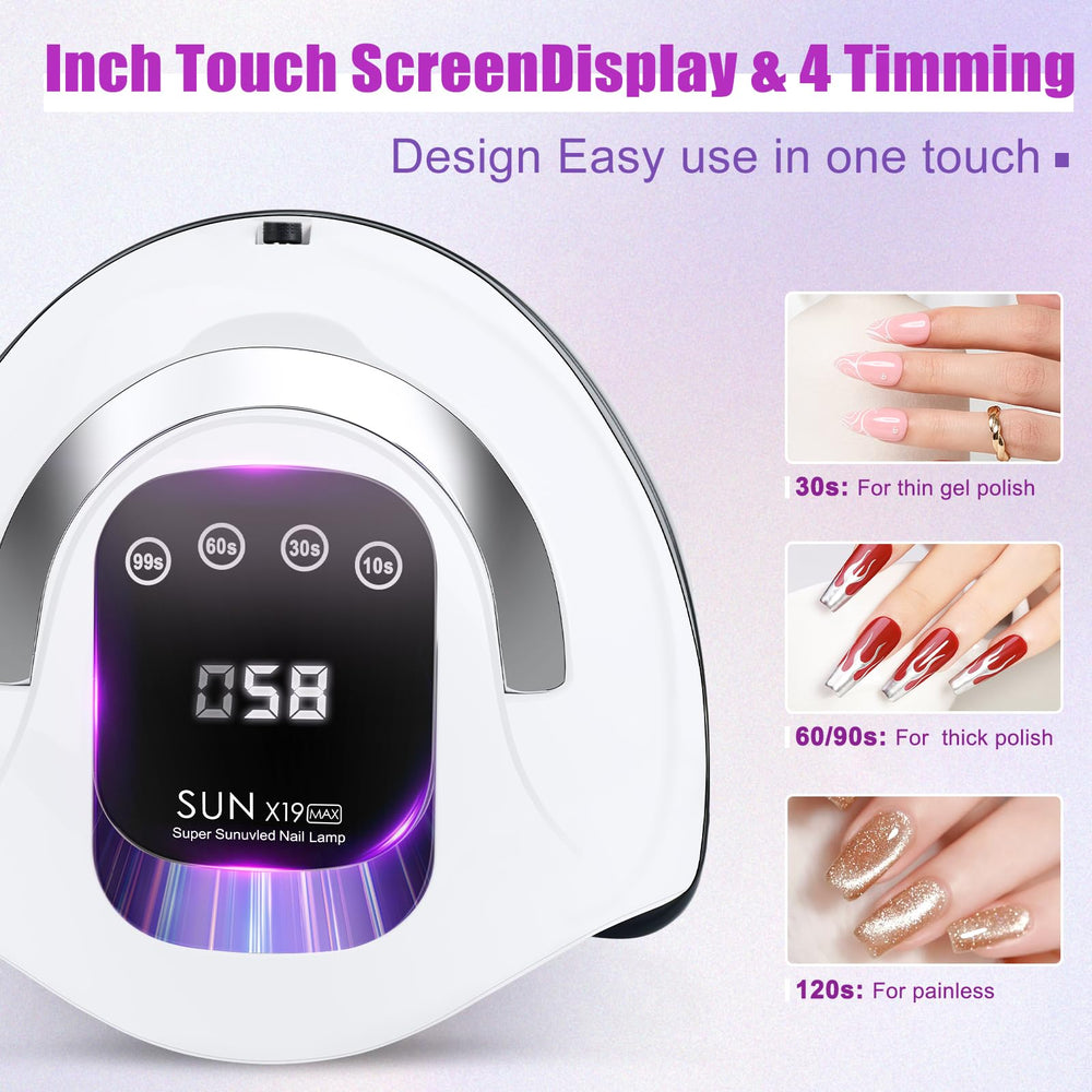 wisdompark lampara uv-led base desmontable para uñas y pedicure