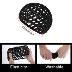 Gorro crochet negro WLLHYF ideal para ocultar el cabello al descansar