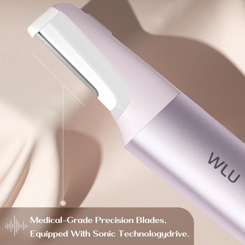 WLU Dermaplane Razor morado batería recargable para uso sin cables