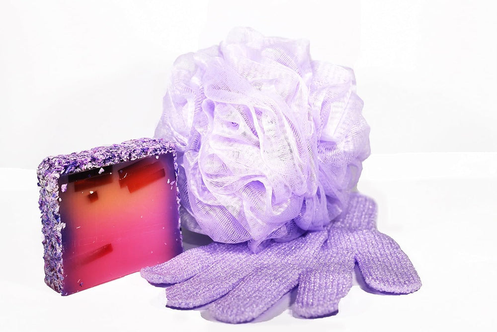 Guantes exfoliantes WMM, uso rotativo para piel más suave