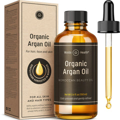 Descubre WoldoHealth Aceite de Argán con pipeta para aplicación precisa y suave.