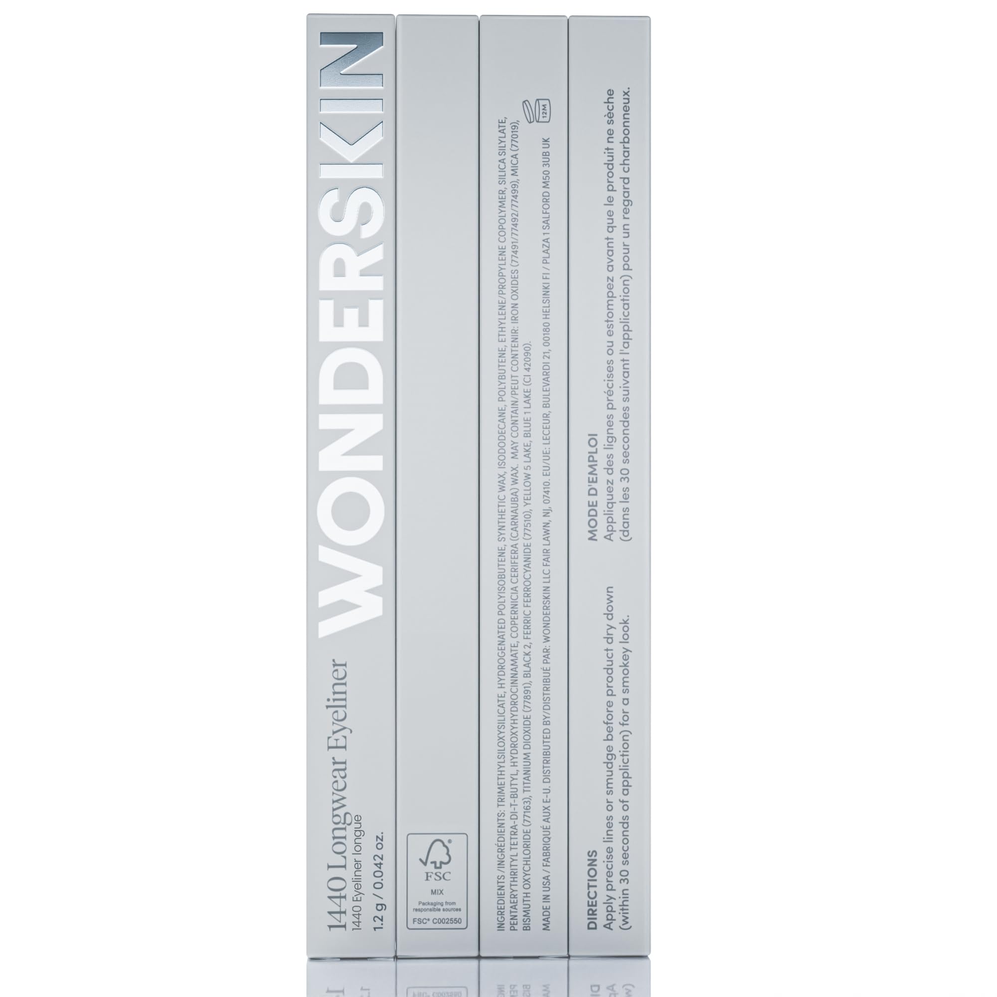 Delineador Wonderskin 1440 en envase afilable para un trazo definitivo
