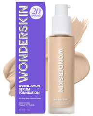 Wonderskin Hyper Bond, bote-serum, acabado duradero para uso diario.