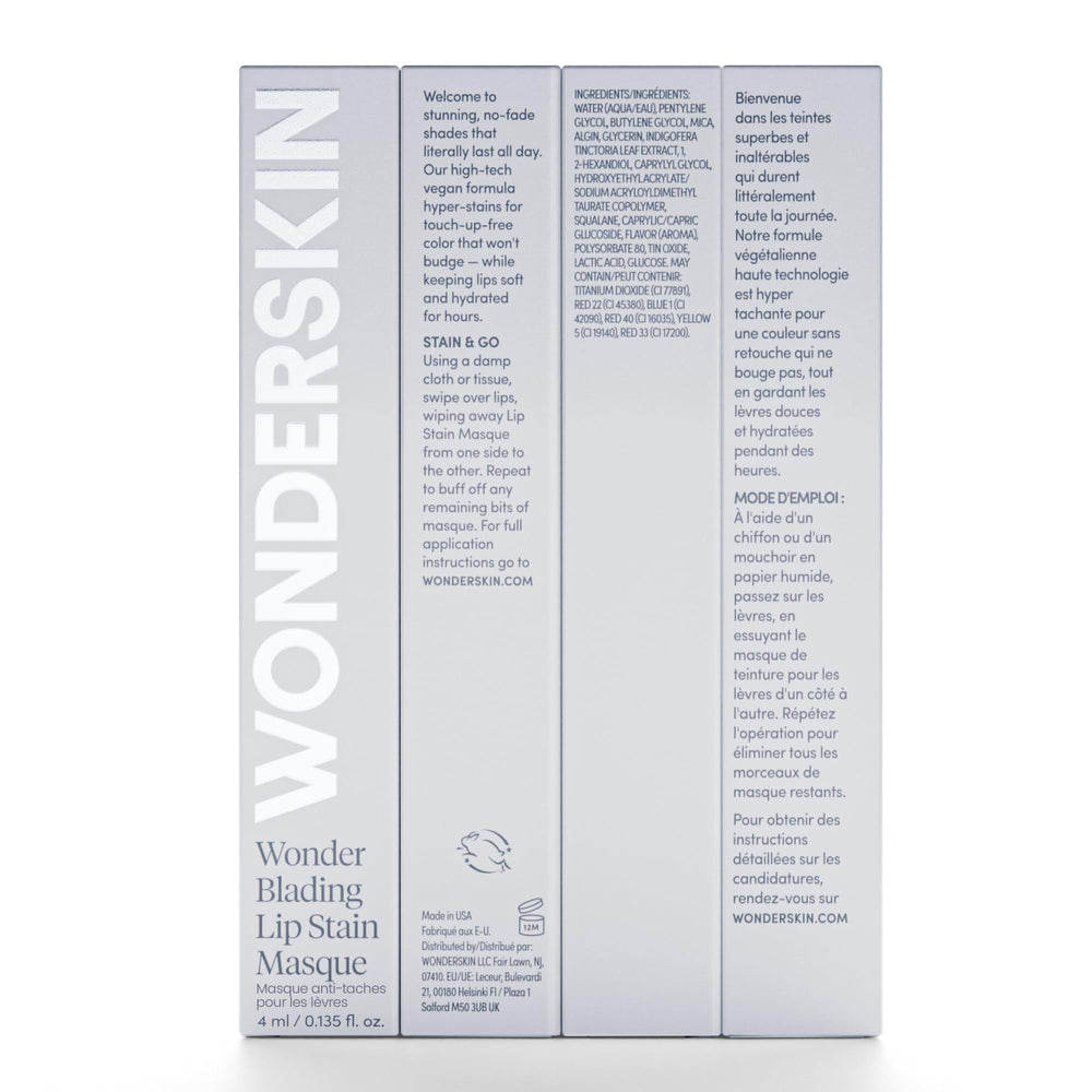 Wonderskin Wonder Blading labial-look-natural, tono puro para un acabado discreto