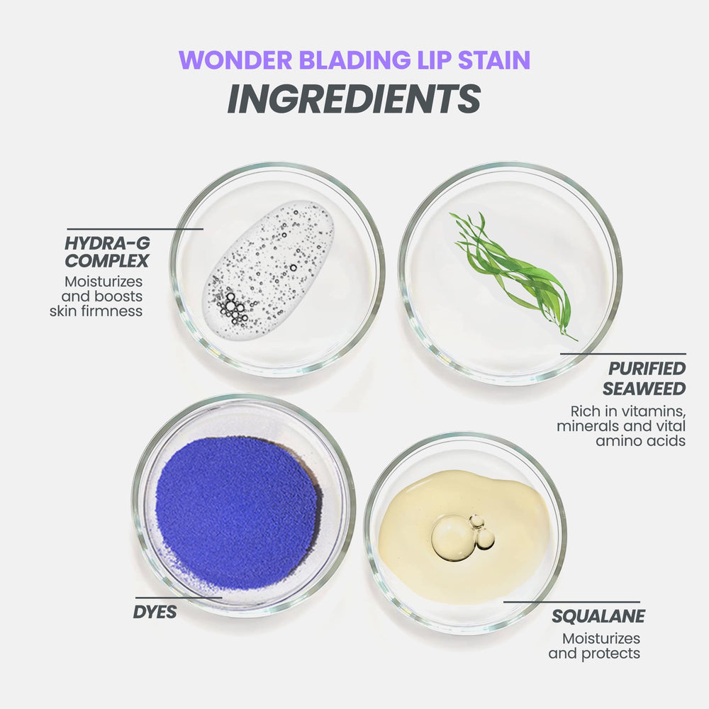 Wonderskin Wonder Blading resistente al agua, maquillaje de labios duradero.