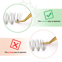 Extensiones WONSIS 10–14 mm, longitudes mixtas para ojos abiertos.