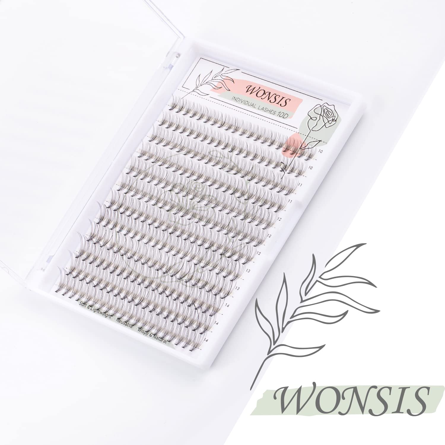 Pestañas WONSIS reutilizables, ideales para salones y uso doméstico.