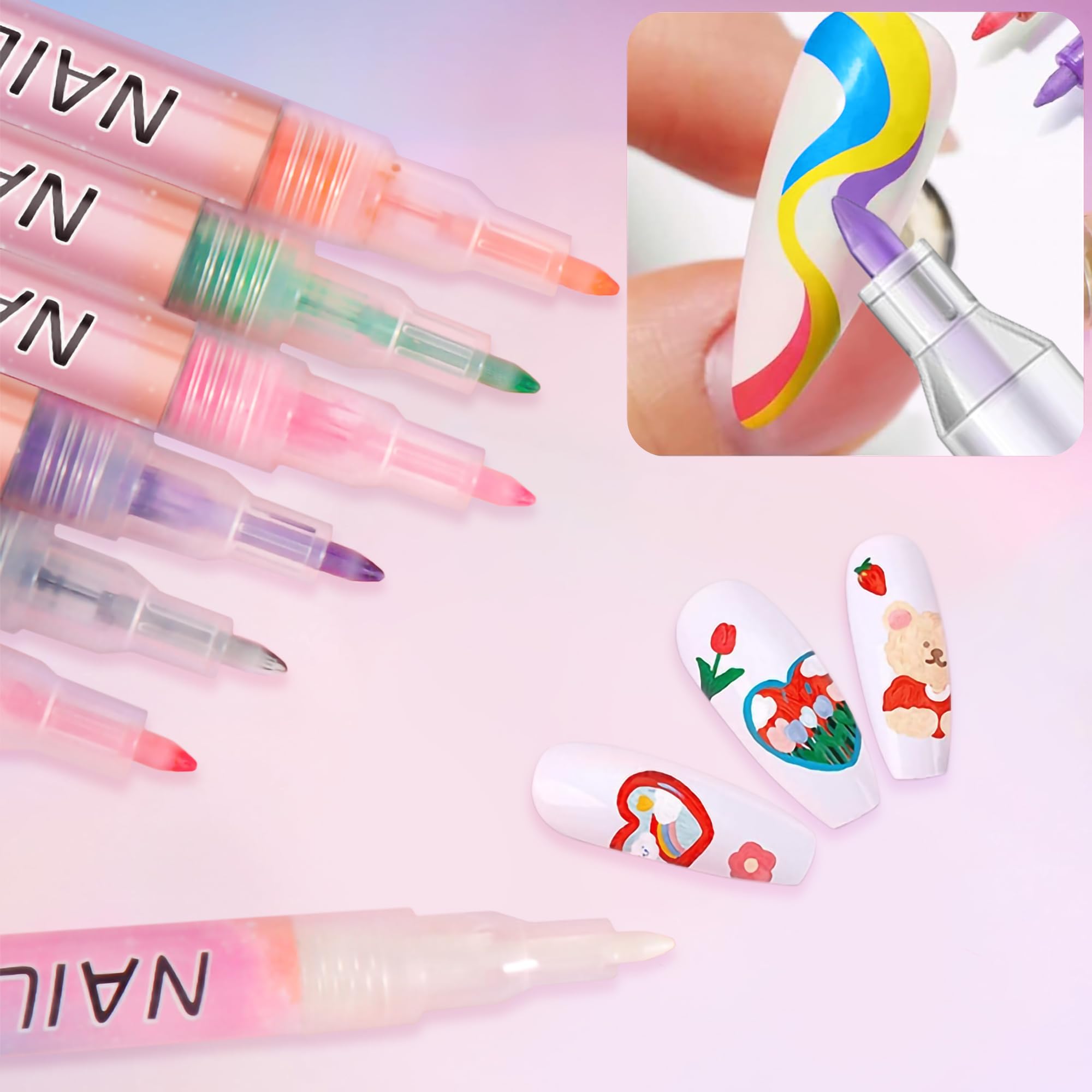 Woobena kit DIY completo para crear arte de uñas con resultados duraderos.