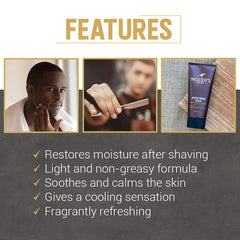 Woody's Shave Relief Balm absorción rápida para pieles sensibles y uso cómodo