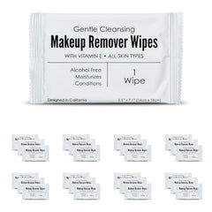 World Amenities makeup remover wipes 50-count bulk pack for easy hotel room setup