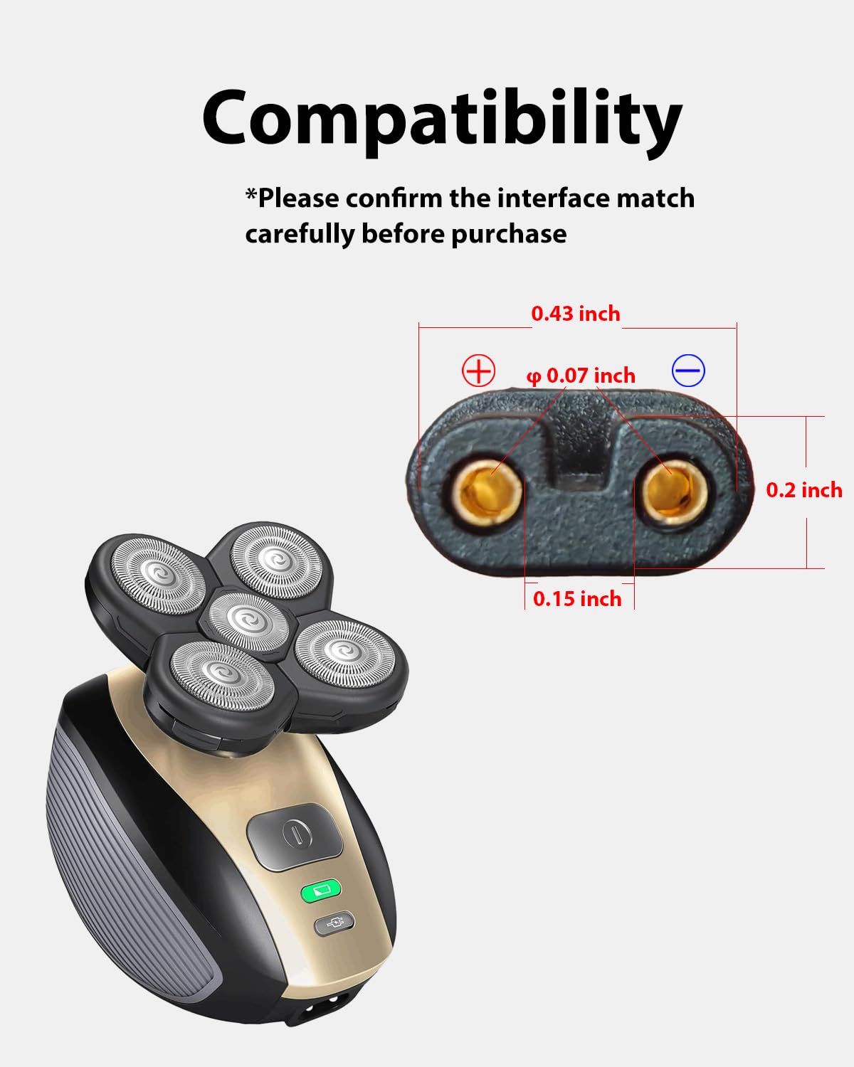 Cepillo de limpieza incluido para la afeitadora Freebird de wotdmu.