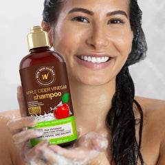 WOW Life Science Champú, ingredientes vegetales potentes, nutren cabello y cuero cabelludo.