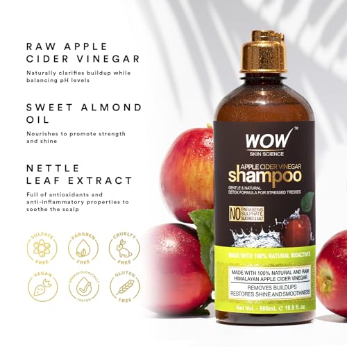 WOW Life Science Champú para uso diario, cabello limpio y nutrido tras cada lavado.