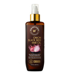 WOW Skin Science Aceite cebolla negra semilla, botella visible para cuidado suave del cabello