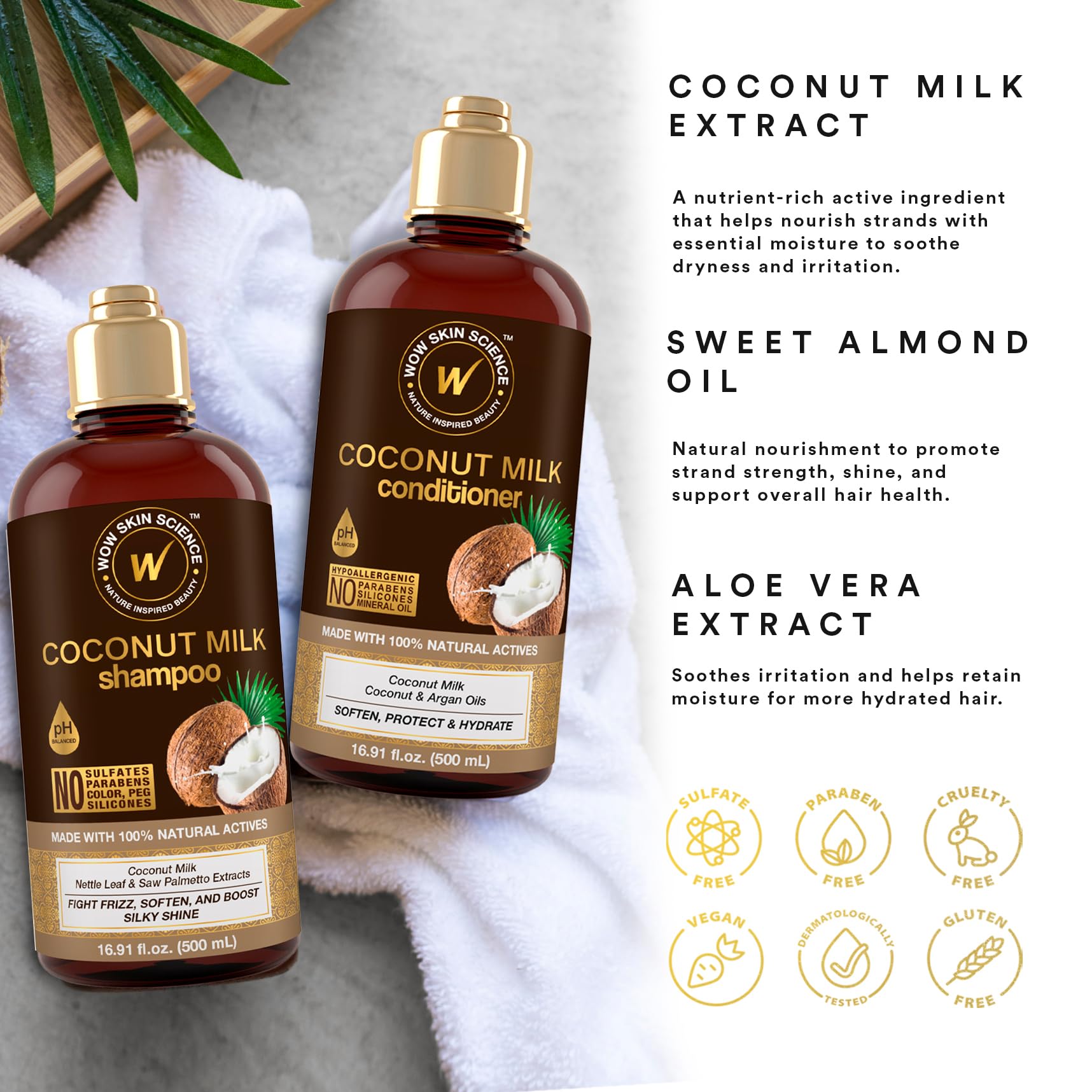 WOW Skin Science cabello rizado definido con hidratacion de coco