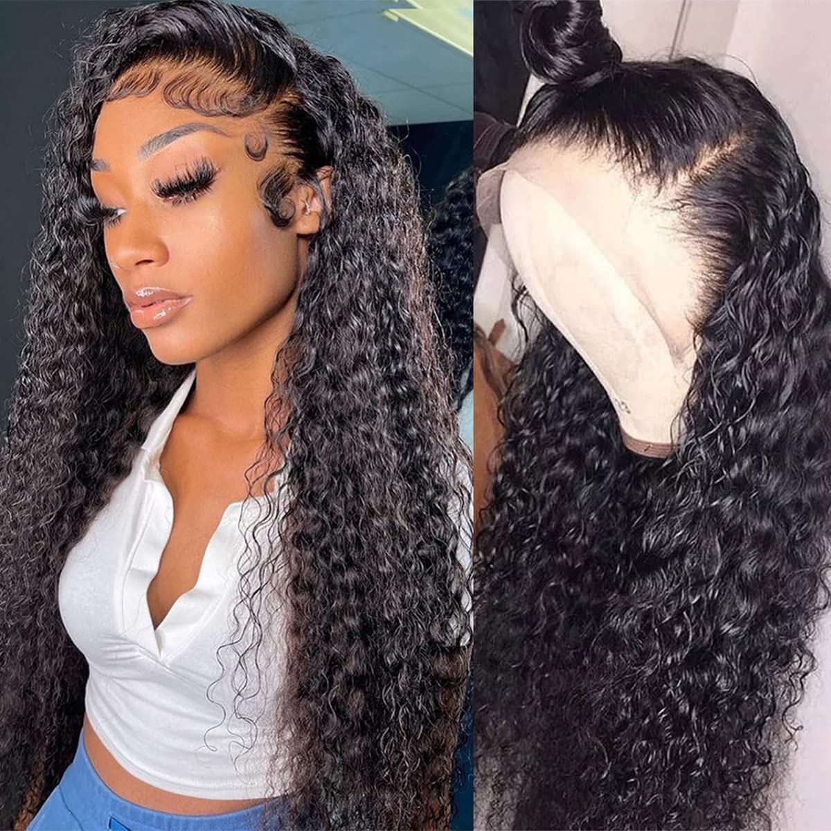 WPPIKK 13x4 lace front wig in natural color, 22in for everyday wear