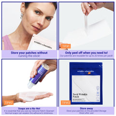 Parche de silicona Wrinkles Schminkles para cuello, combate arrugas sin cirugía