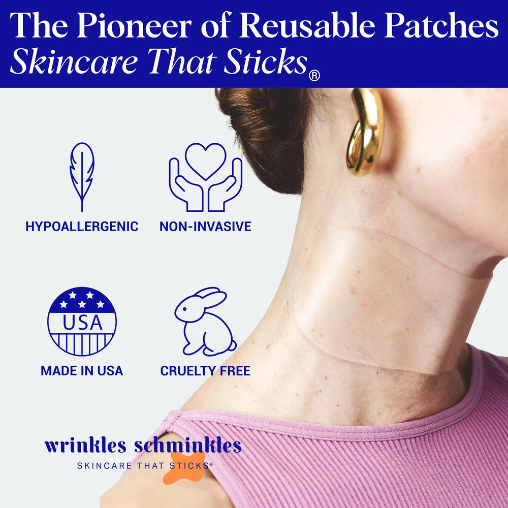 Parche Wrinkles Schminkles para cuello, microclima hidratante para piel más suave