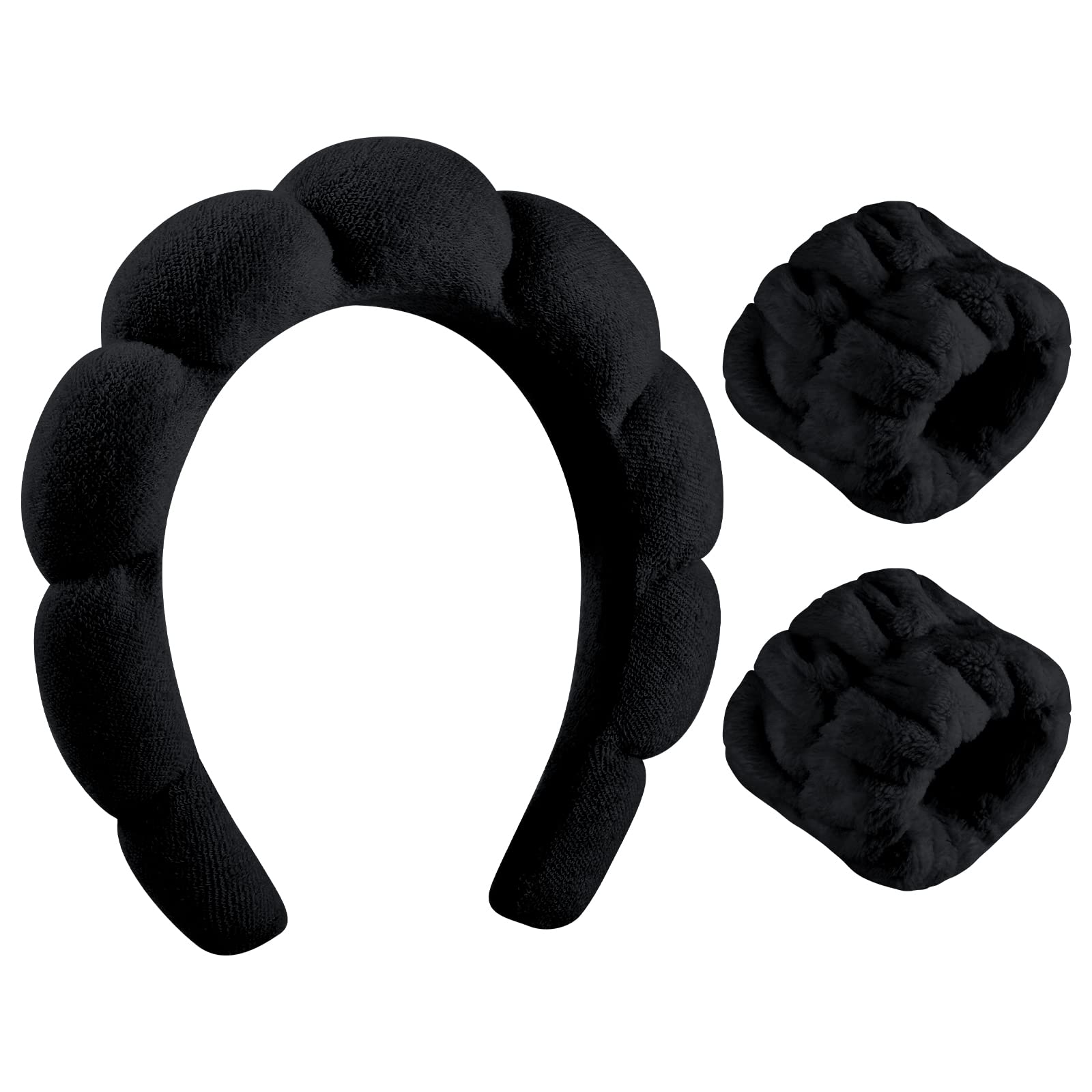 WSICSE banda de spa para lavado de cara, suave y absorbente