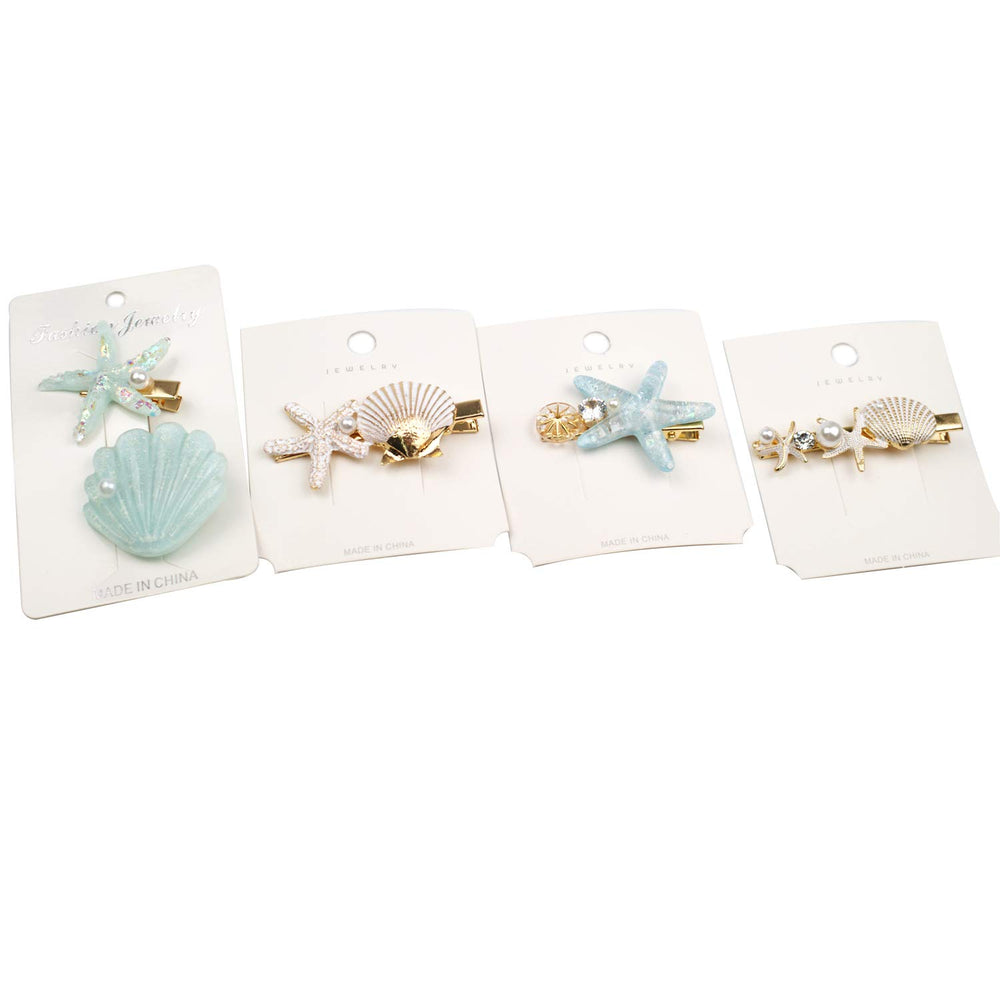 Broches de pelo de concha y estrella, regalo perfecto de Wthree