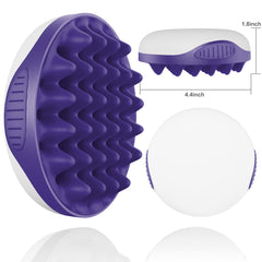 WTTORDE cepillo silicona mango-ergonomico facilita sostener y peinar con comodidad.
