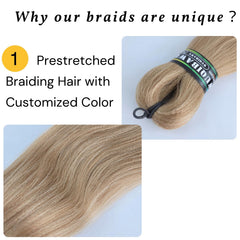 Wuqibawu cabello preestirado para trenzas, ahorro de tiempo y control.