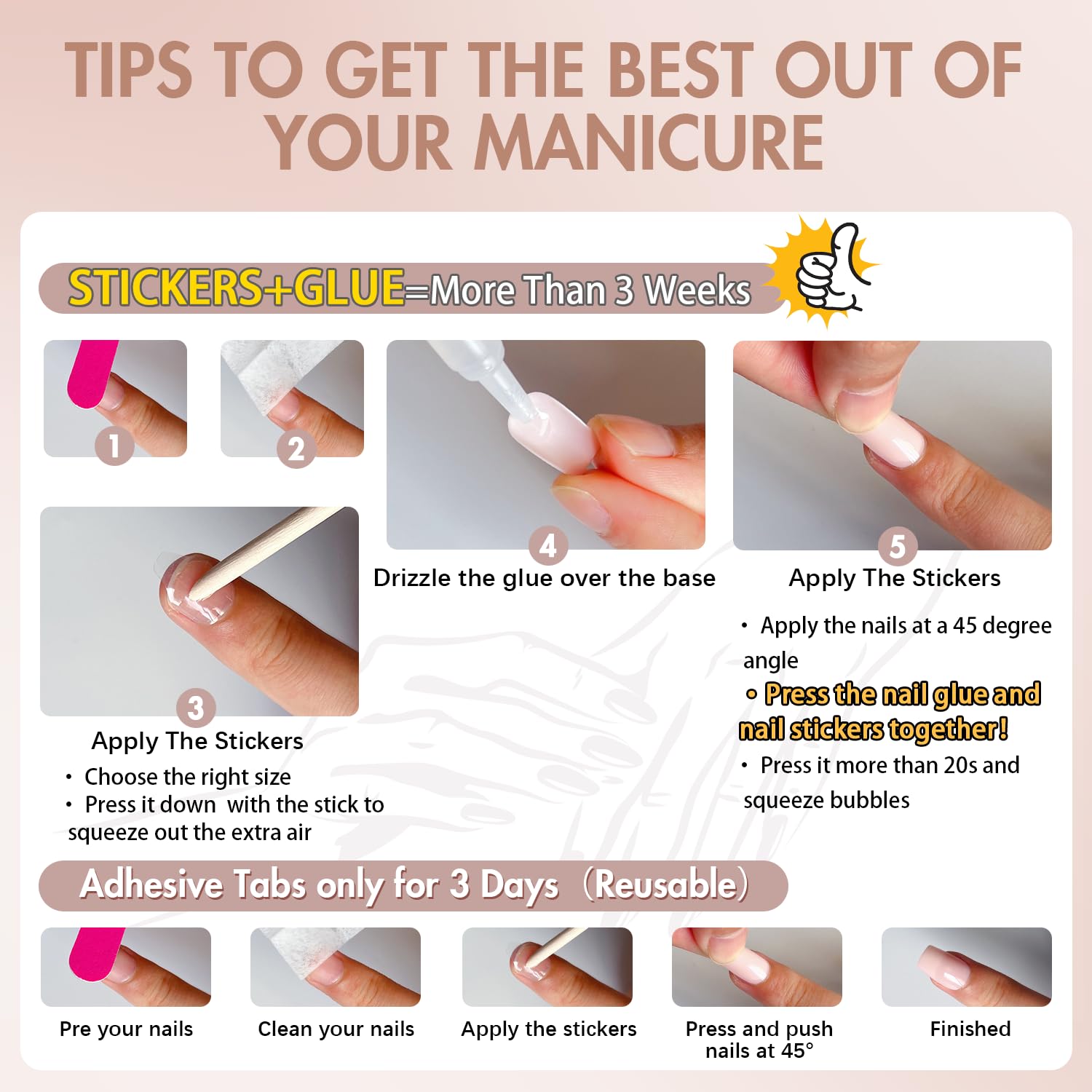 XCREANDO uñas reutilizables de gel para durabilidad