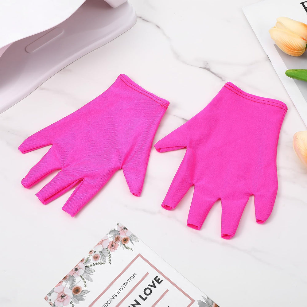 Xelsluthe guantes UV negros y rosa, estilo y protección