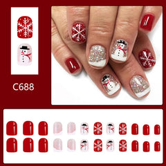 Xenophoer: uñas con purpurina navideña para brillo suave