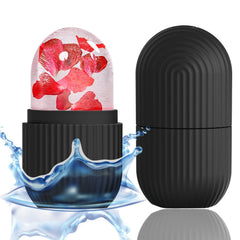 XHJRI rodillo de hielo para rostro con diseño ergonómico y uso cómodo.