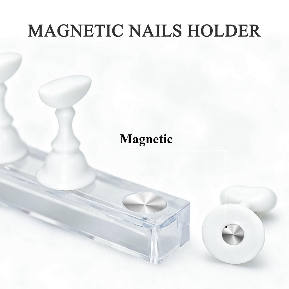 Base transparente XIRON para práctica de uñas con superficie lisa.