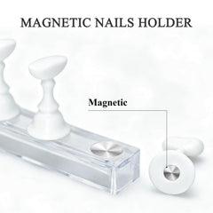 Base transparente XIRON para práctica de uñas con superficie lisa.