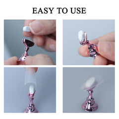 Pasta adhesiva reutilizable XIRON para fijar uñas de prueba.