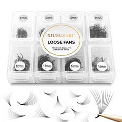 XIUSUZAKI premade lashes with 600 fans for dramatic volume.