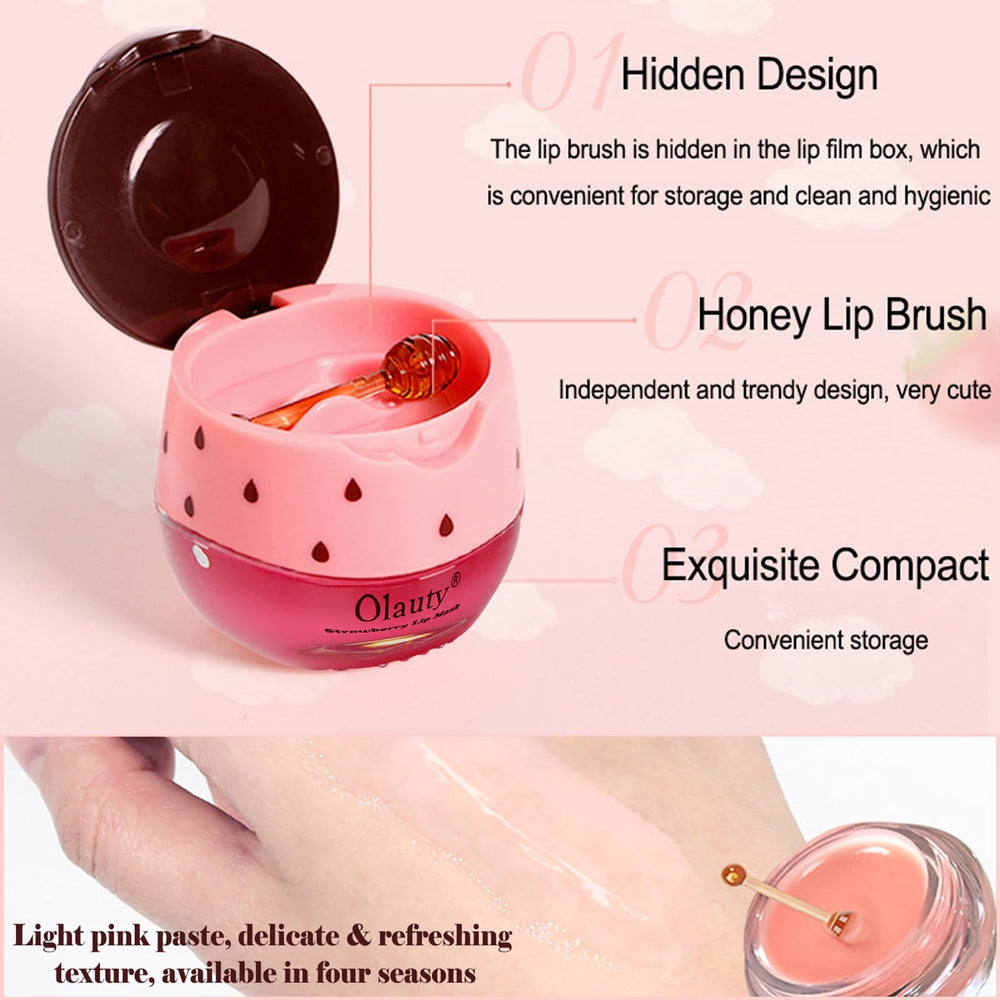 Xiuxixu morning-use lip mask revives lips with a refreshed look.