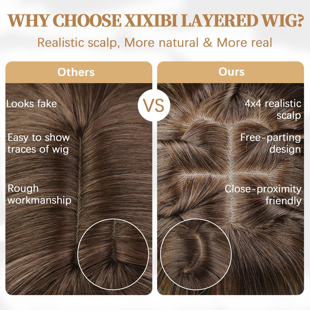 XIXIBI color rubio con raíz gradiente para look realista.