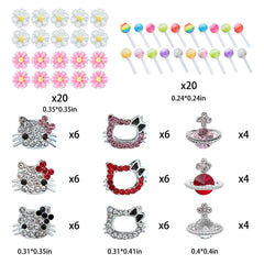 XIYONALI charm de lazo para uñas, detalles elegantes.