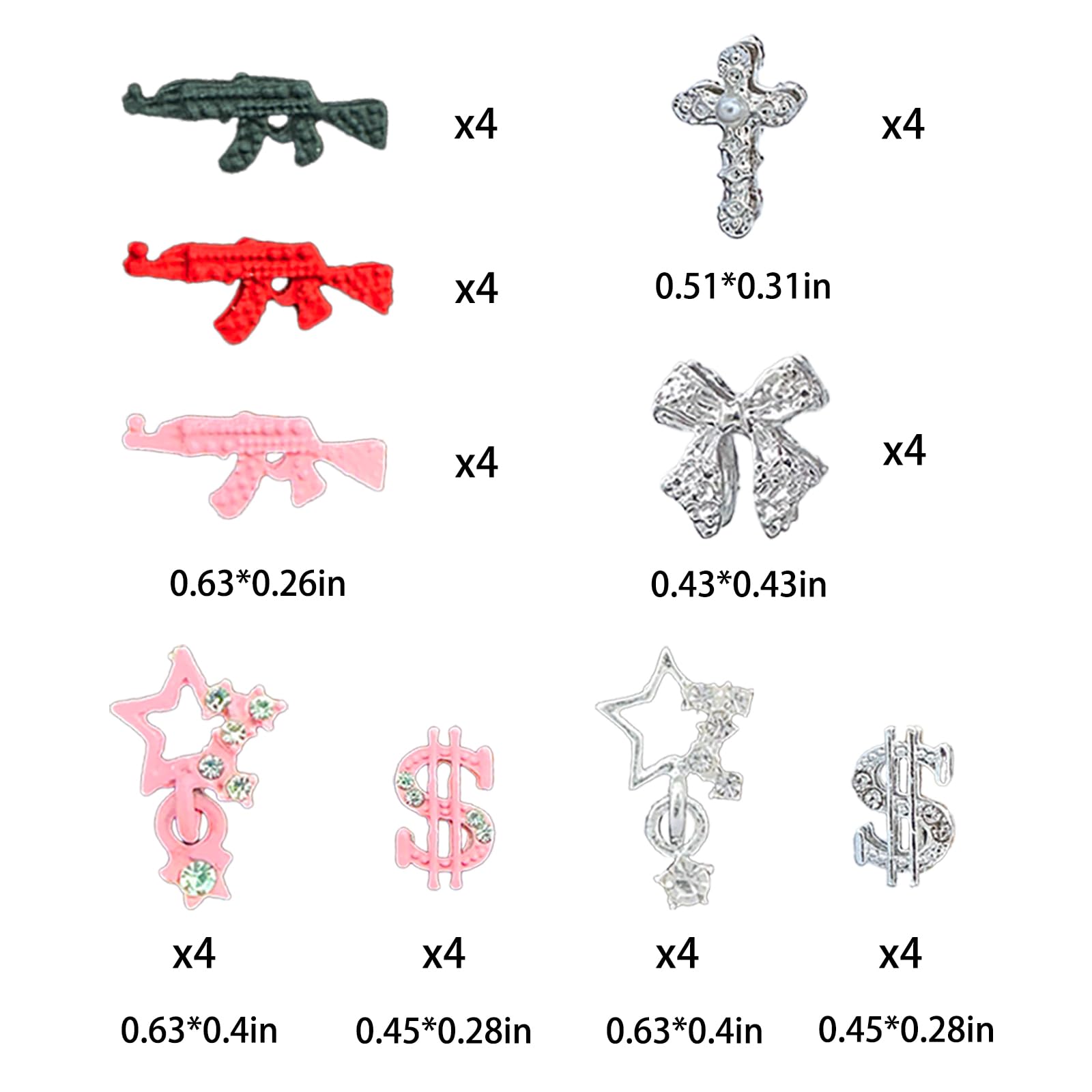 XIYONALI charm de planeta para uñas, diseño espacial llamativo.
