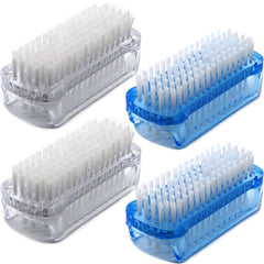 Cepillo Xjinmin doble cara azul para limpieza profunda de uñas y piel