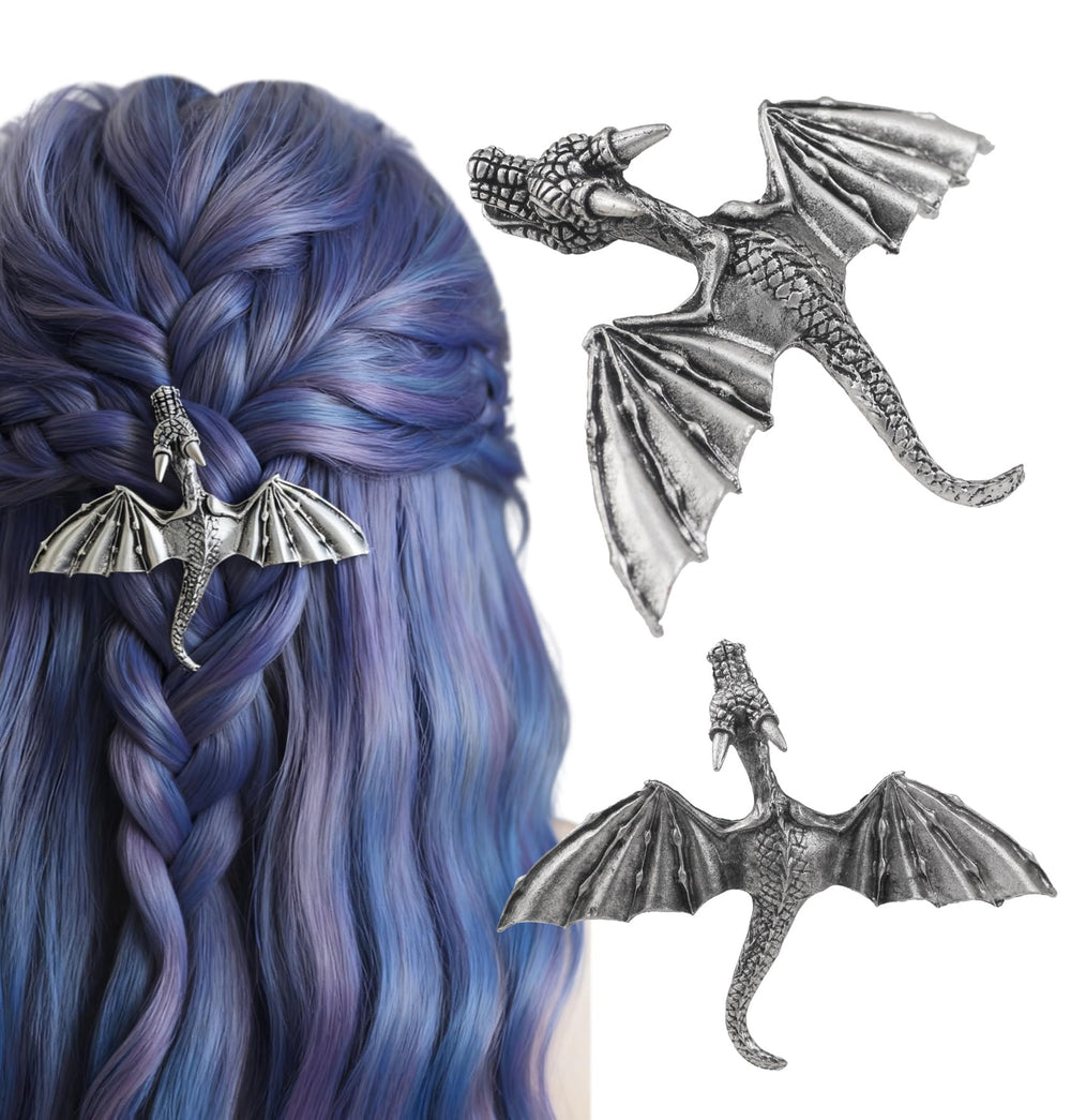 Pin dragón con alas detalladas de XJYHDY, accesorio gótico para un estilo audaz.