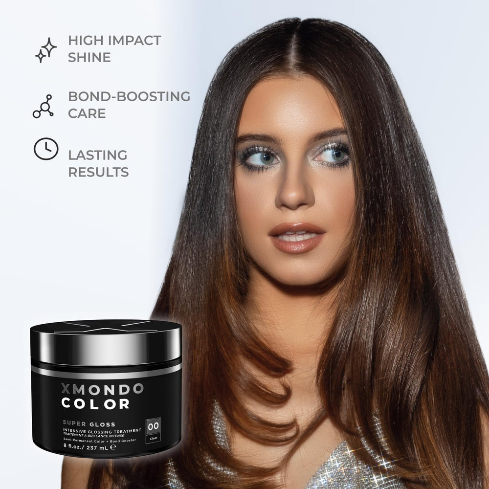 XMONDO Hair Super Gloss: tiempo de acción de 20 minutos para resultados brillantes.