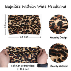 XTREND diadema-cabello-ancha-bohemia-estampado-2, antideslizante para entrenamiento intenso