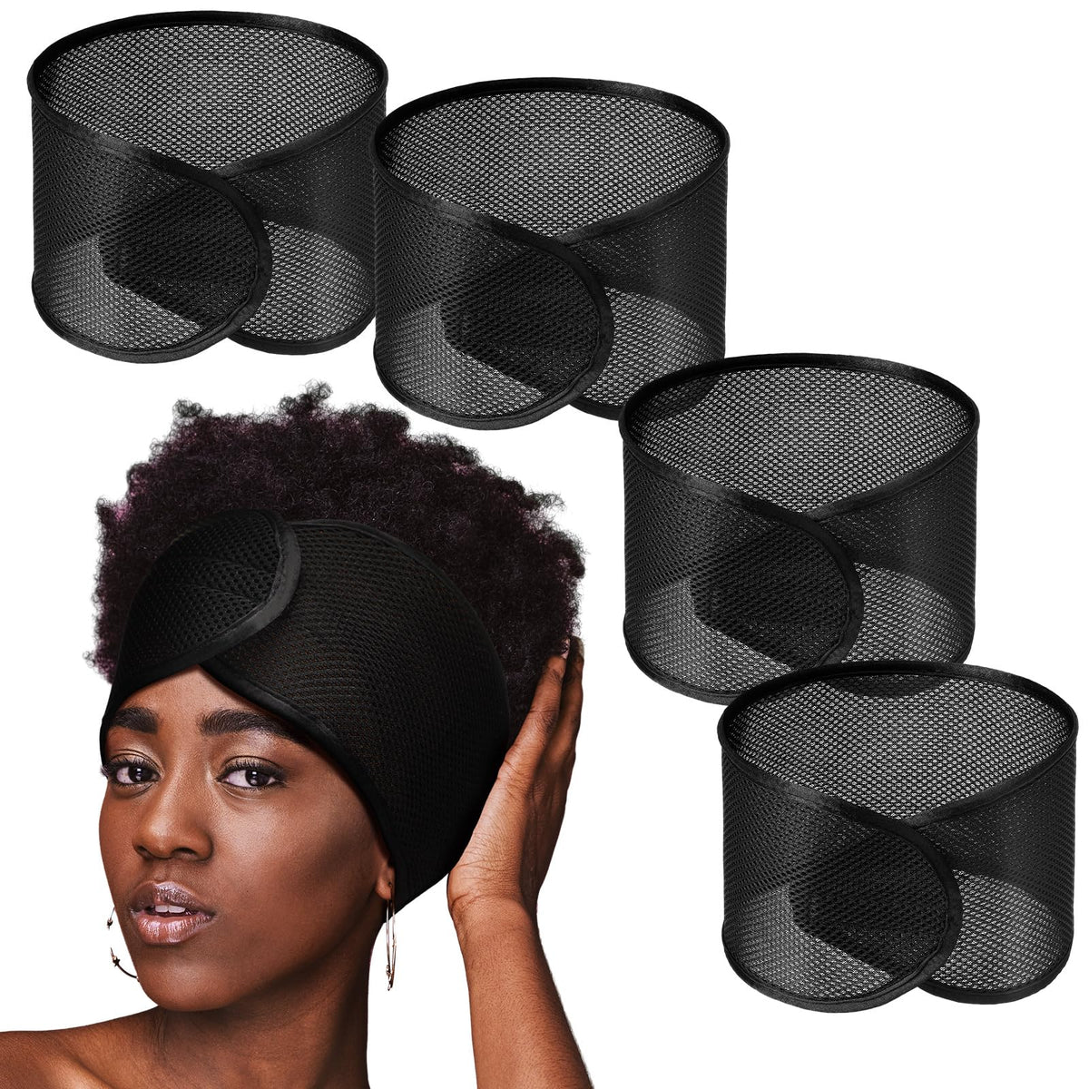 Xuhal wrap de malla para cabello, ideal para dormir y evitar enredos nocturnos.