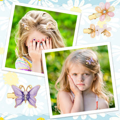 Pinza para cabello XunYee flor cristal brillante