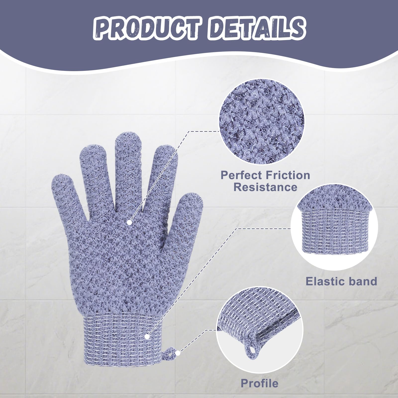 xvxvttxvv guantes exfoliantes limpieza fácil tras su uso